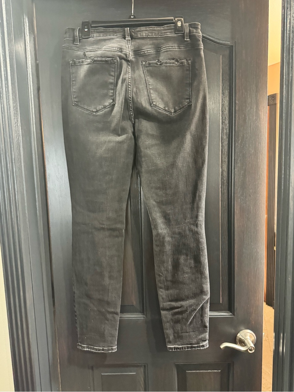 VERVET BY FLYING MONKEY Distressed Gray Cropped Jeans - Picture 8 of 9